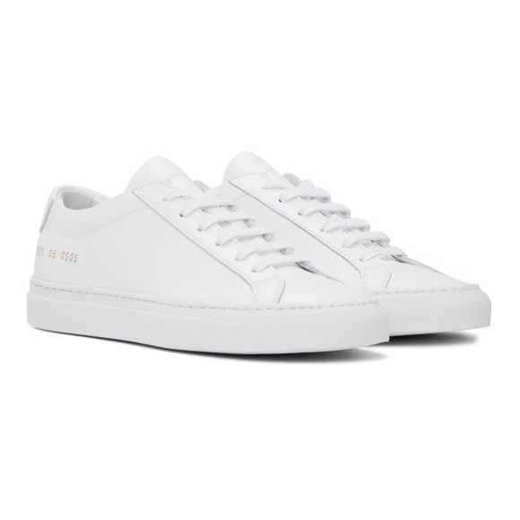 COMMON PROJECTS - White Original Achilles Low Sneakers - Picture 1 of 5
